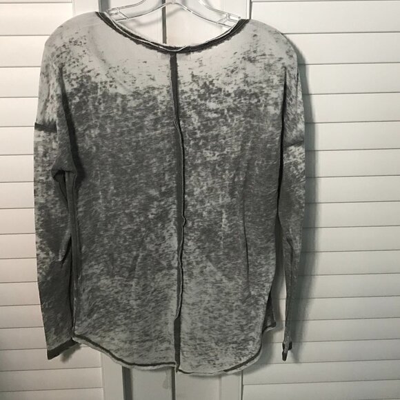 Soulcycle gray burn out long sleeve tee, S - Picture 6 of 6